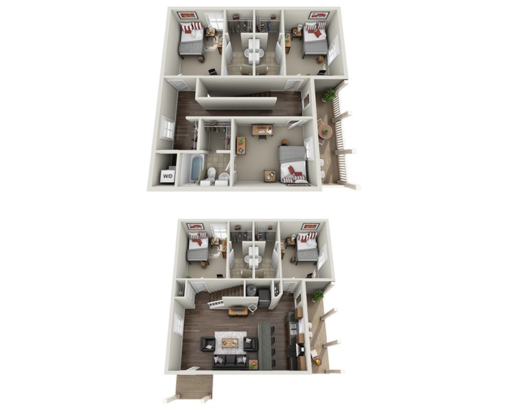 5BR/5BA - Manor Furnished Floor plan